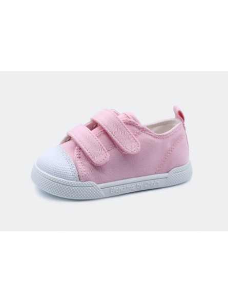 esportiva lona blanditos rosa